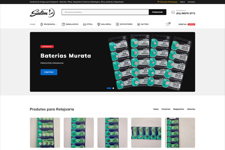 Criação de loja virtual para Fornitura Salim